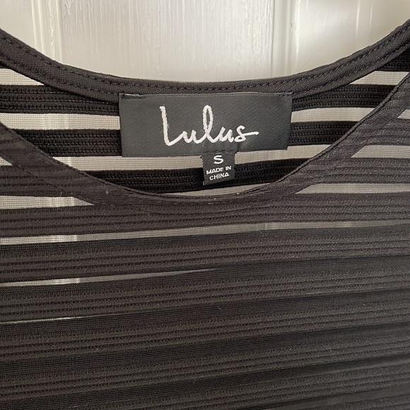 NWOT Lulus Perfect Mesh Black Bodycon Dress - Picture 4 of 5
